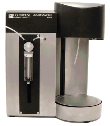 LIQUID PARTICLE COUNTER with syringe sampling system