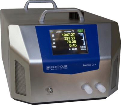 LIQUID PARTICLE COUNTER for particle measurement from 25 or 30 nanometer