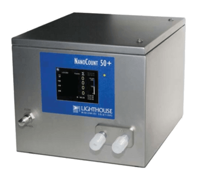 LIQUID PARTICLE COUNTER for particle measurement from 50 nanometer